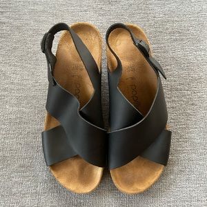 Gently worn wedge sandals